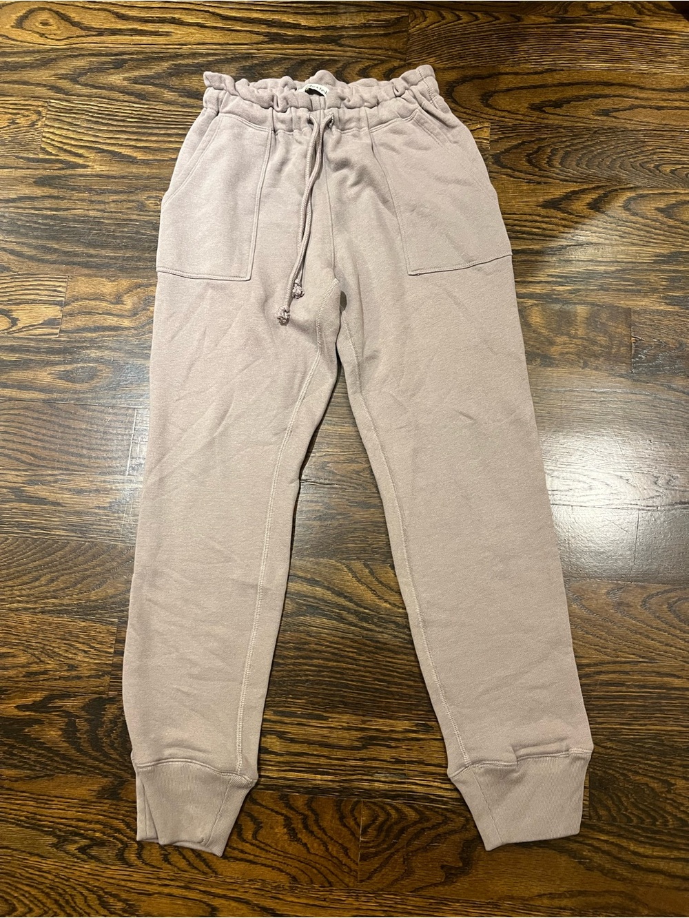 Abercrombie & Fitch Dusty Mauve Paperbag Waist Joggers - NWT
